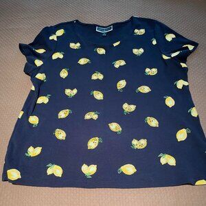 Karen Scott, size XL, blue shirt